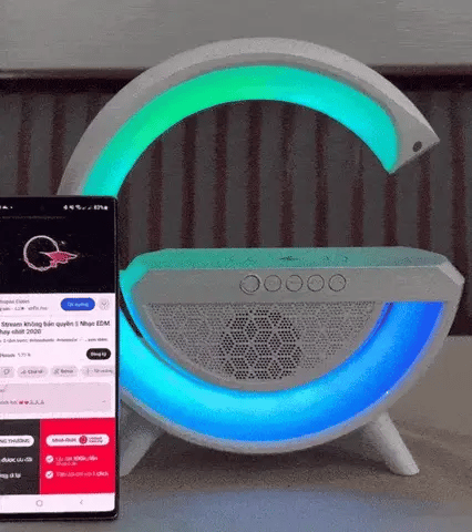 G-Shape LED Wireless Charging Speaker Lamp